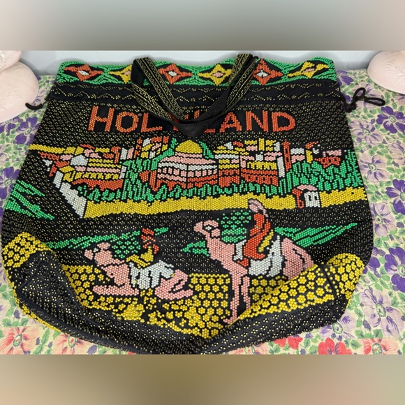 Vintage beaded Holy Land Tote - Picture 12 of 12
